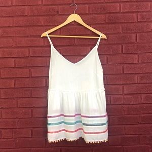 Pom Pom Cami White Size Small